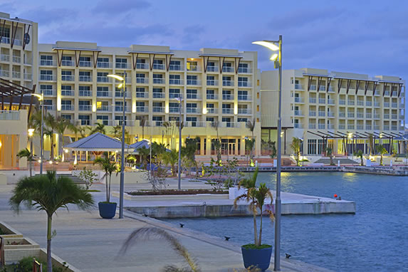 View of the hotel's marina