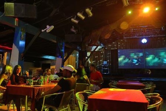 Customers enjoying in a nightlife.