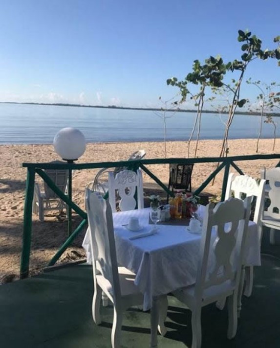 Ocean view at Sol y Caribe restaurant