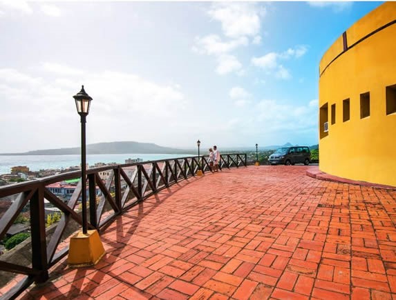 viewpoint of the fortress overlooking the bay