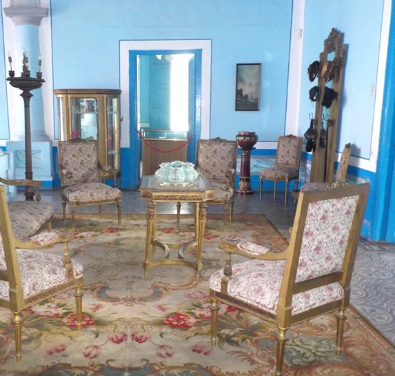 room with antique furniture