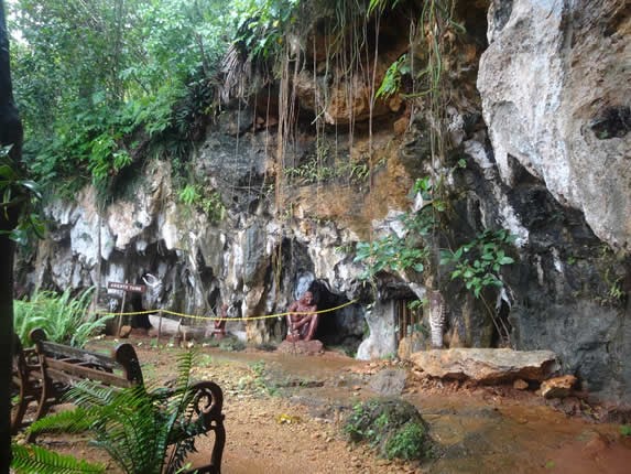 Rocks in the archaeological museum of Baracoa