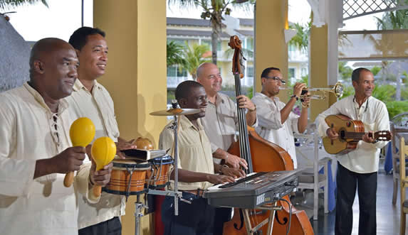 musical group playing during the day