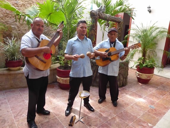 Live music in the restaurant