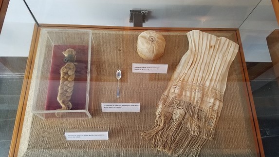 Objects put on display in the museum