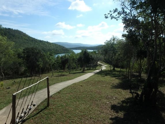 Landscape of the Rocazul biopark, in Holguin