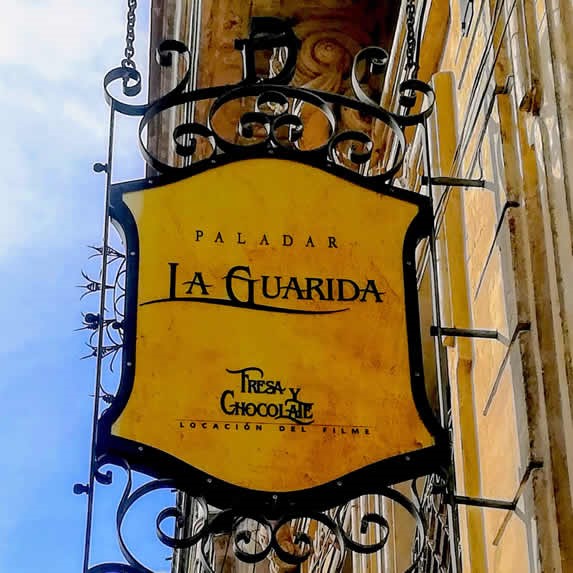 view of the sign at the entrance of the restaurant
