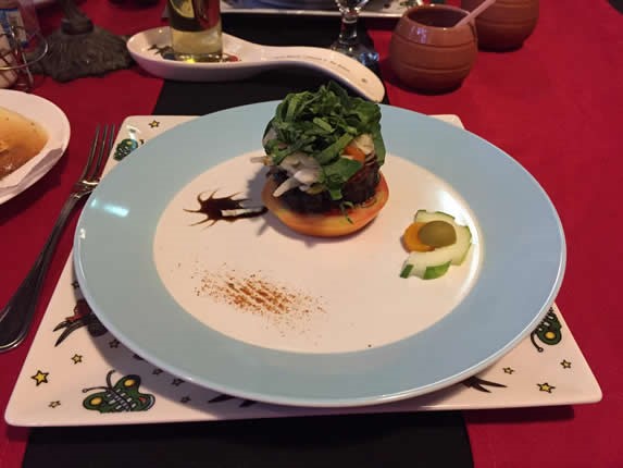 Restaurant dish.