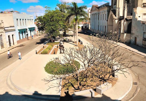 Aerial view of Jose Marti park