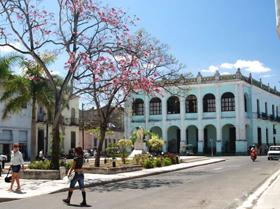 View of the Marti park, in Camaguey