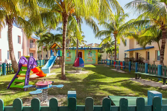 View of the children's park at the hotel