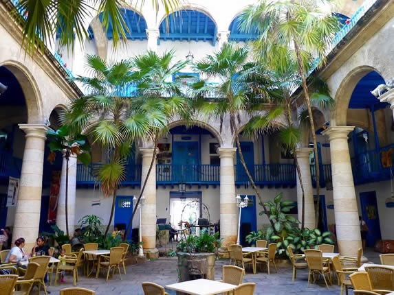 View of the inner courtyard in the palace