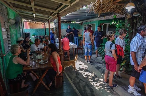 View of the interior of the restaurant