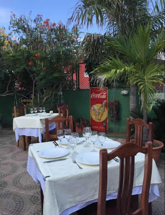 Restaurant patio