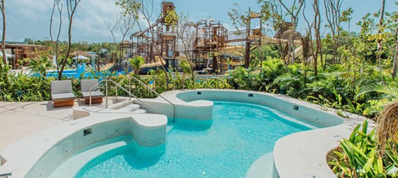 View of the Jungala Park swimming pool