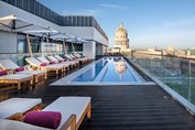 Pool overlooking the Capitol of Havana