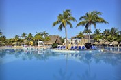 View of the  pool of the hotel Las Antillas