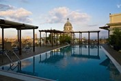 Pool overlooking the dome of the Capitol of Havana