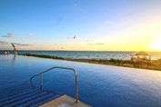 pool with sea view