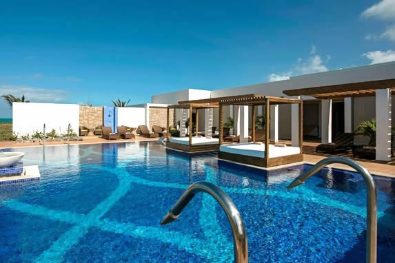 piscina apartada rodeada de vegetación