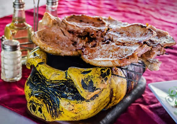 Dishes served at El Bacanal restaurant