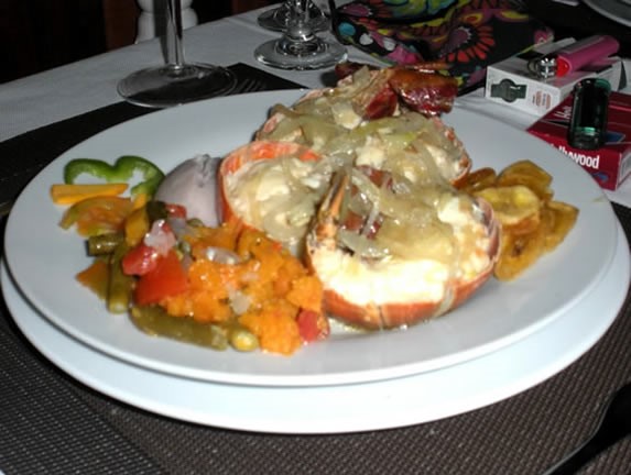 restaurant lobster dish