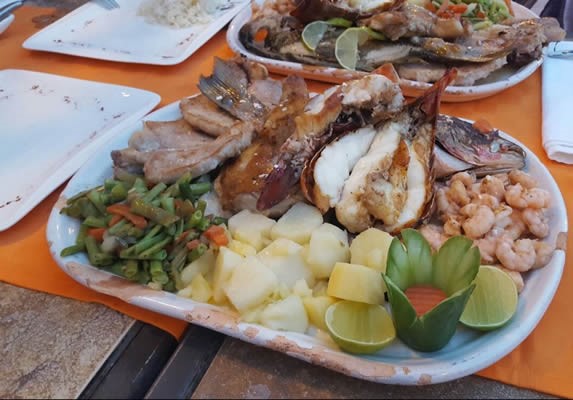 Food served at the Waco Club restaurant