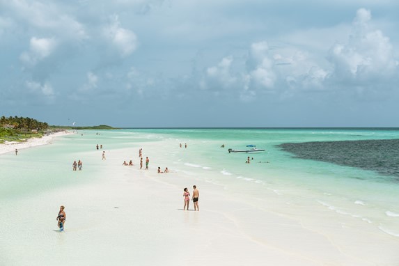 View of the beach of Cayo Guillermo