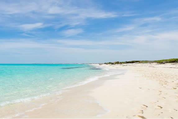 View of the beach in Cayo Santa Maria