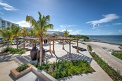 View of the hotel beach