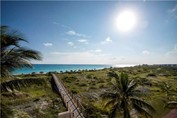 wooden bridge way to the beach