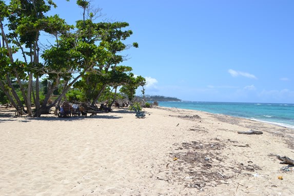 golden sand beach and blue sea