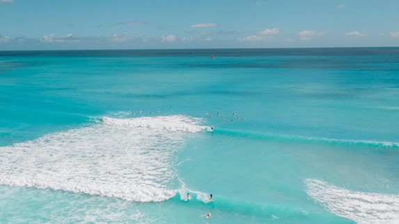 Playa Marlin, Cancun - Surfing at Playa Marlin