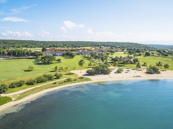 Vista aérea de la playa Rancho Luna