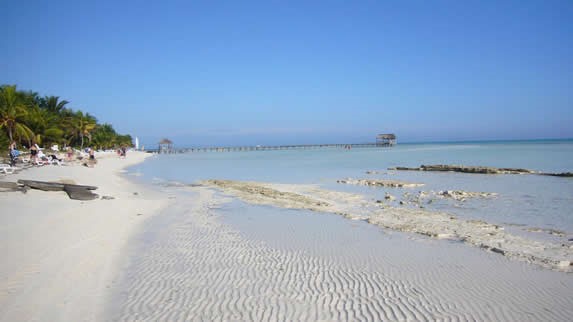 View of the beach of Santa Lucia