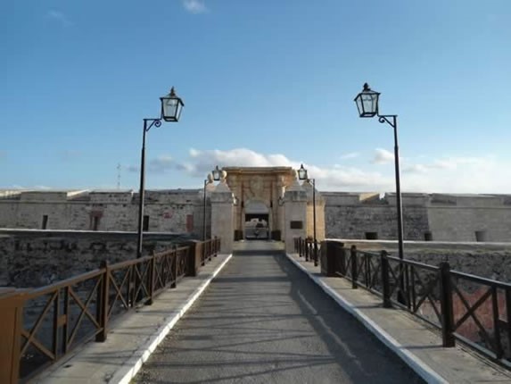 Bridge in the fortress San Carlos de La Cabaña