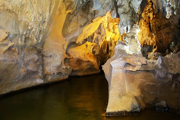 View of the inside of the cave