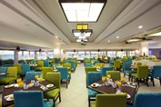 Interior of the hotel restaurant