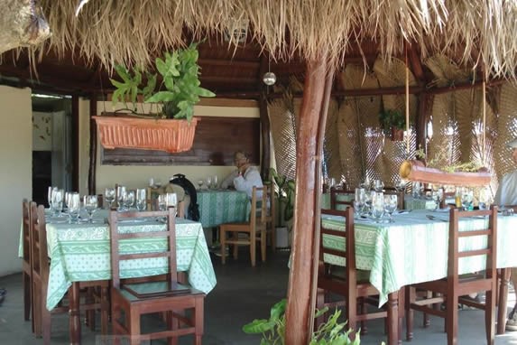 View of the interior of the restaurant