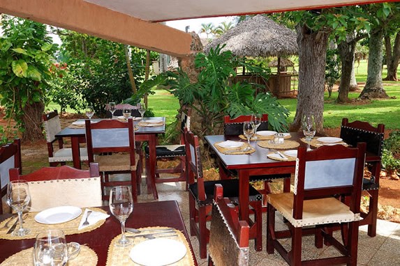 tables and chairs of the restaurant