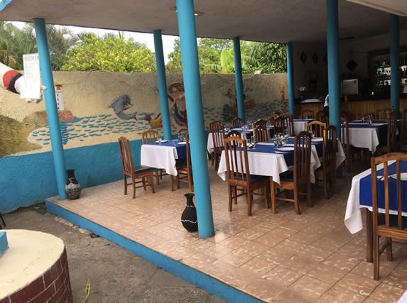 View of the interior of the restaurant