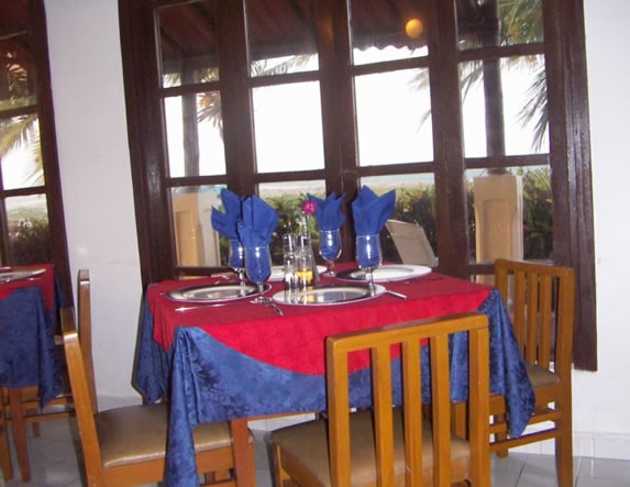 View of the interior of the restaurant
