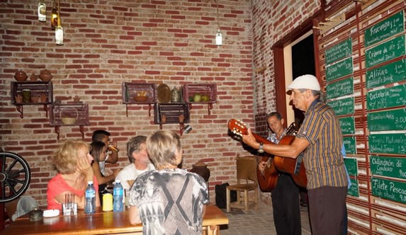 Live music inside the restaurant