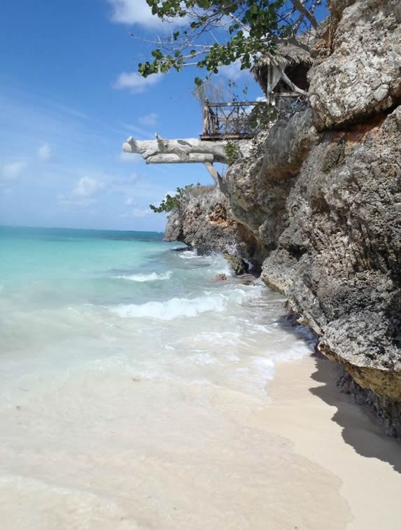 huge rocks on the beach