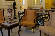 Sala de estar en el hotel San Miguel