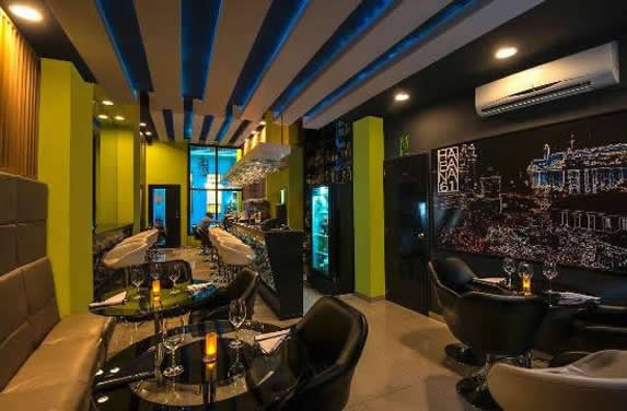 Indoor lounge in Habana 61 restaurant
