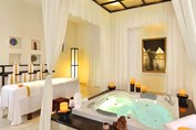 SPA with Jacuzzi and massage table