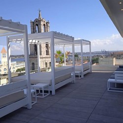 Terrace of the hotel Palacio de los Corredores