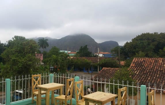 Vista desde la terraza del restaurante 