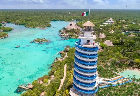 Slides in Xel-ha park